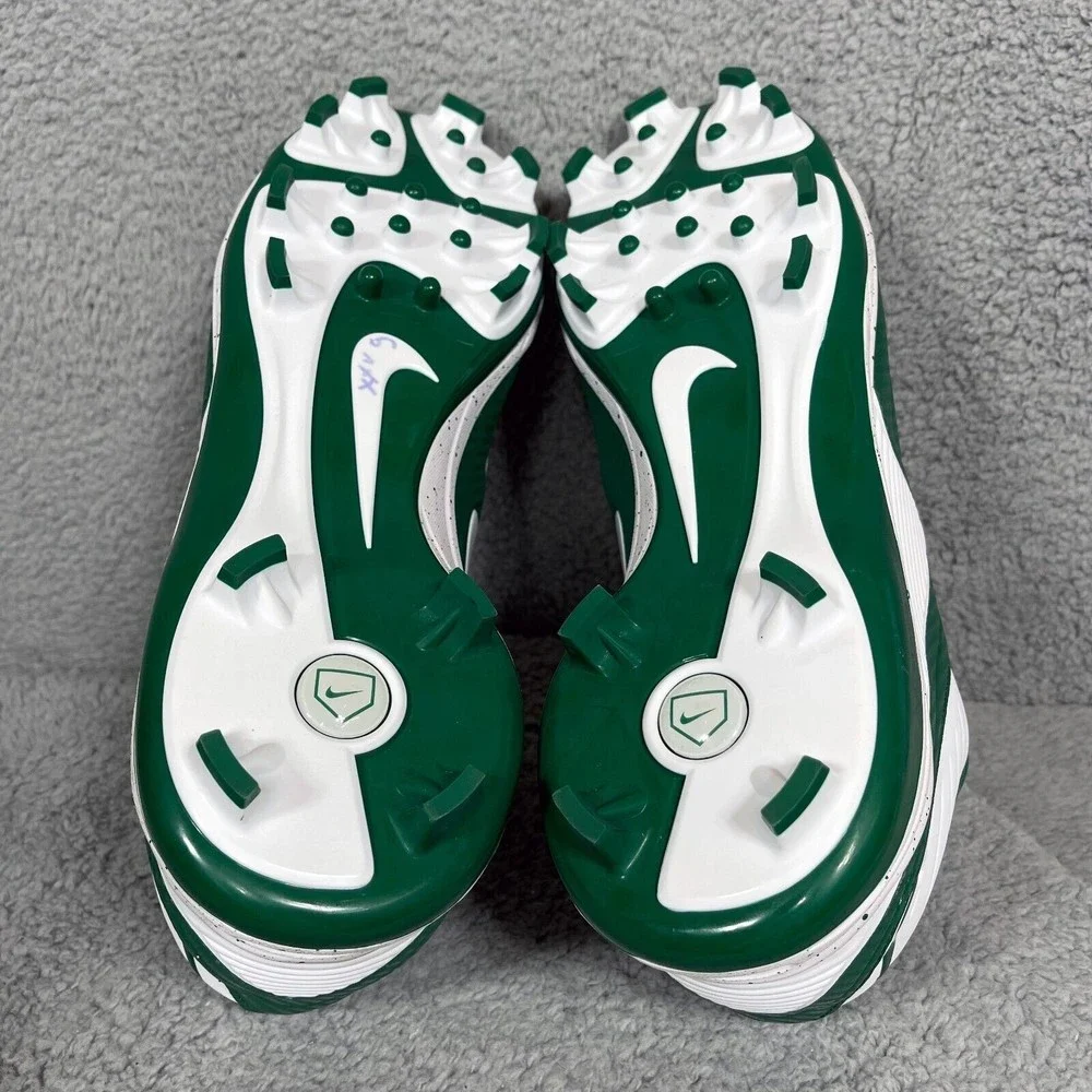Nike Air MVP Baseball Mens Size 16 Baseball Cleats Shoes Green White